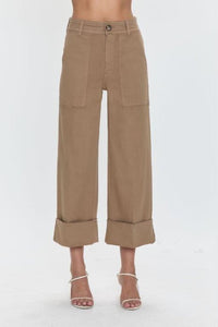 The Maya Cuffed Hem Wide Leg Pant