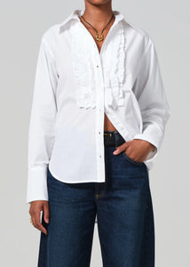 The Ruffle Tuxedo Shirt