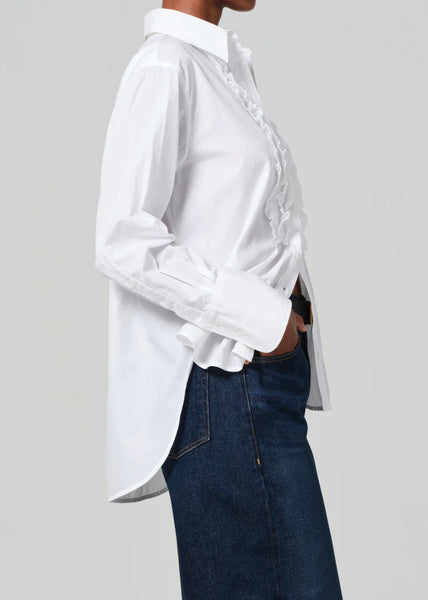 The Ruffle Tuxedo Shirt