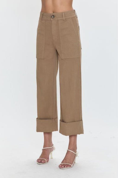 The Maya Cuffed Hem Wide Leg Pant