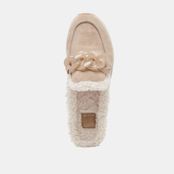 The Jamey Plush Taupe Suede