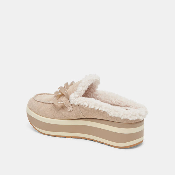 The Jamey Plush Taupe Suede