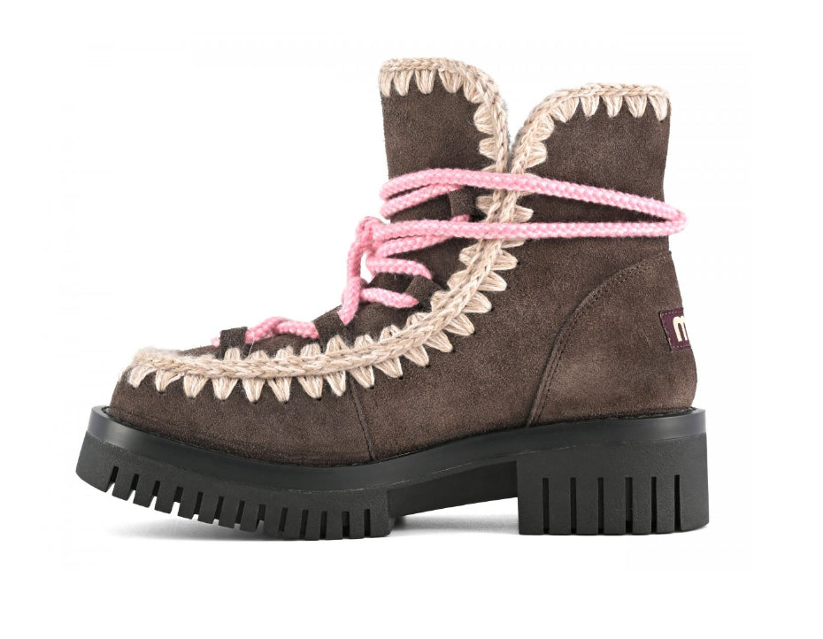 The Eskimo Combat Boot w/Pink Lace