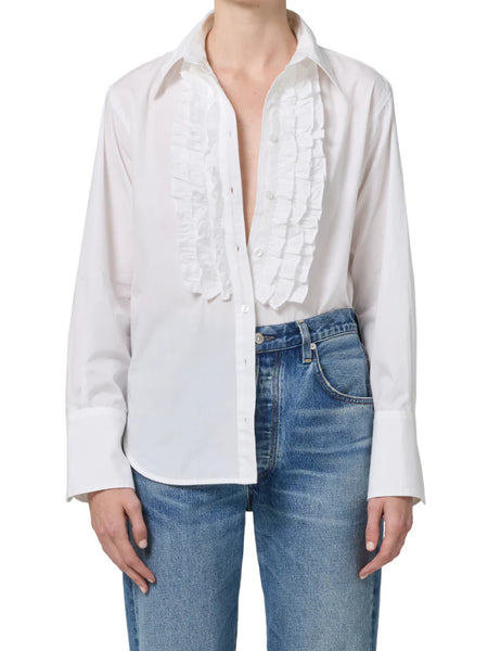 The Ruffle Tuxedo Shirt