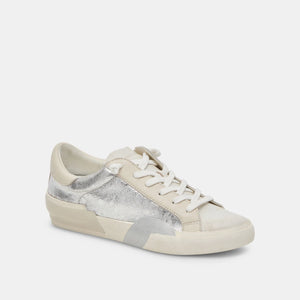 The Zina Chrome Distressed Sneaker