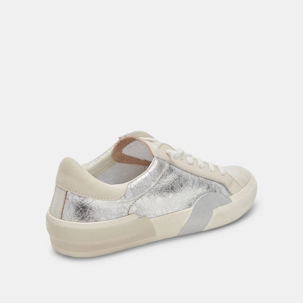 The Zina Chrome Distressed Sneaker