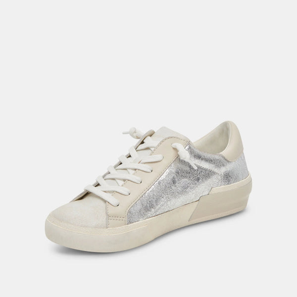 The Zina Chrome Distressed Sneaker