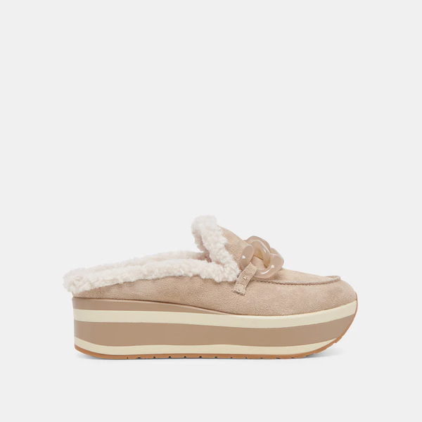 The Jamey Plush Taupe Suede