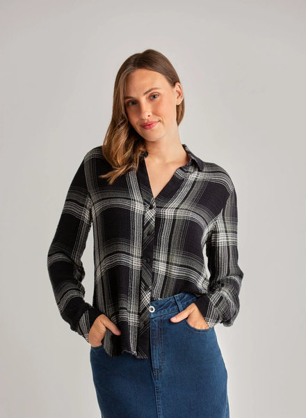 The Long Sleeve Plaid Button Down