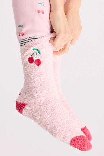 The Life is Sweet Cherry Socks