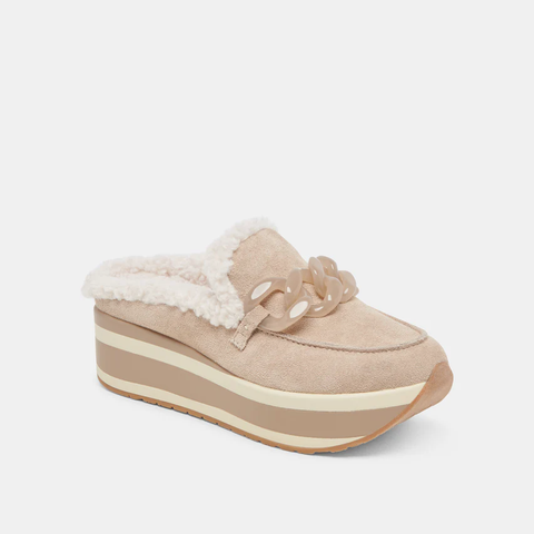 The Jamey Plush Taupe Suede