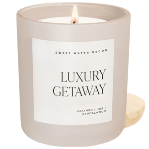 The Luxury Getaway 15 oz Soy Candle, Matte Jar