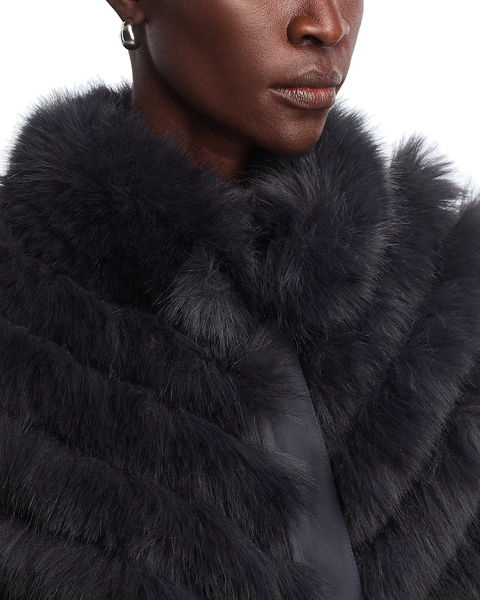 The Reversible Charcoal Faux Fur Jacket