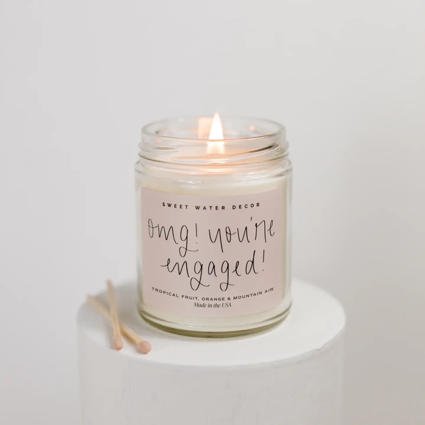 The Omg! You're Engaged! 9 oz Soy Candle