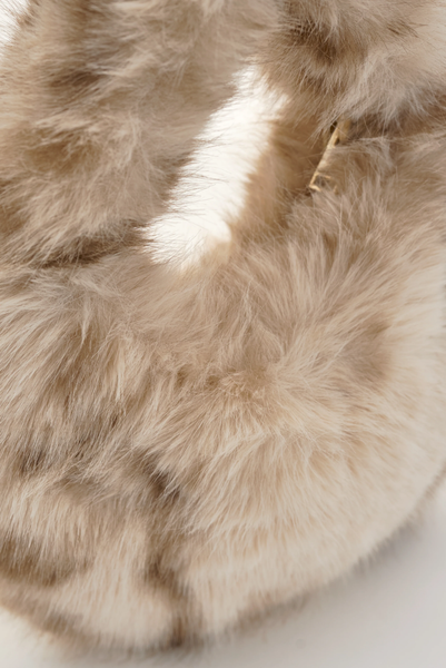 The Alix Leo Mini Faux Fur Leopard Bag