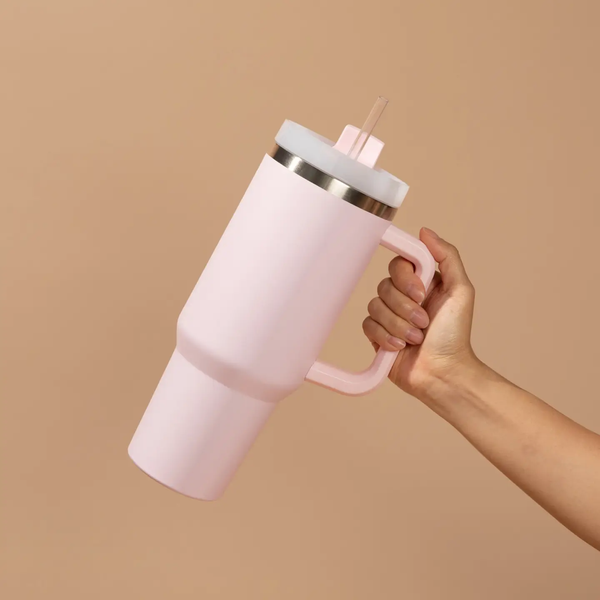 The  Blush Pink 40 oz Travel Tumbler