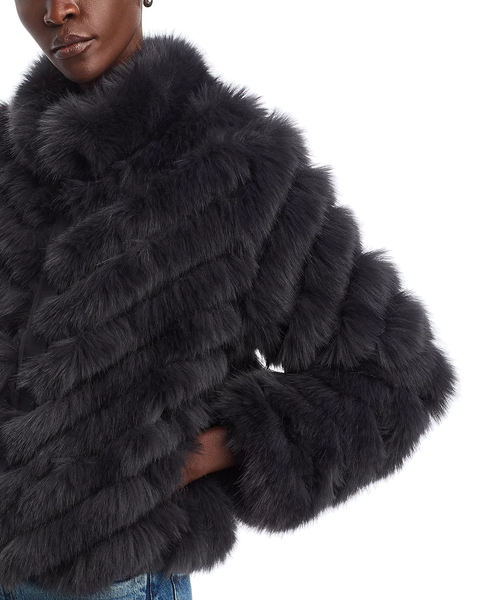 The Reversible Charcoal Faux Fur Jacket