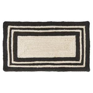 The Jute Rug - Bleach Black