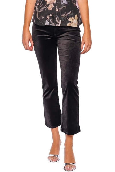 The Isola Cropped Velvet Trouser