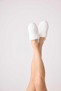 The Chenille Cozy Cable Slippers