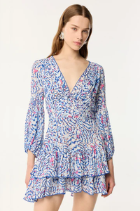 The Chiara V Blue Wings Flower Dress