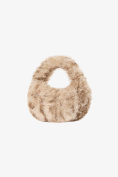 The Alix Leo Mini Faux Fur Leopard Bag