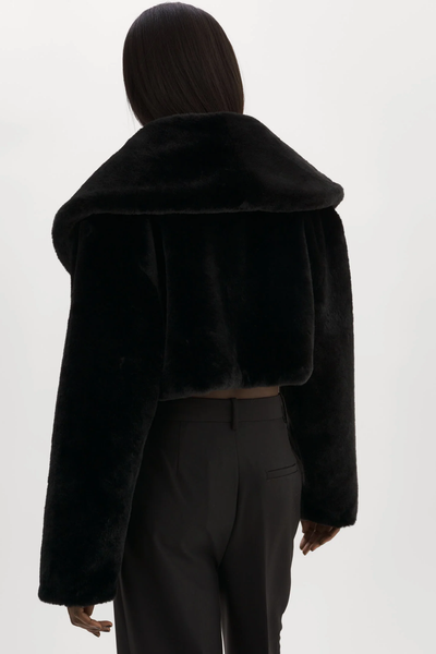 The Danika Crop Faux Fur Jacket