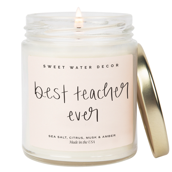 The Best Teacher Ever 9 oz Soy Candle