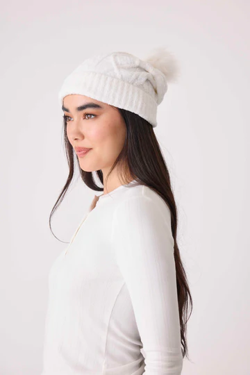 The Chenille Cozy Cable Beanie